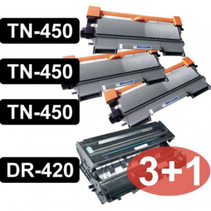 product_prod_TI7sDxE9CbWEDf_1761391020.png BROTHER 3-TONER TN450 CARTRIDGES AND 1- DRUM DR420
