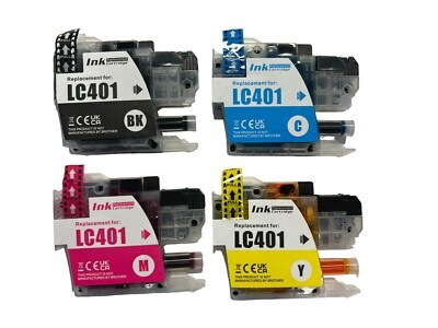 product_prod_TI8LfQJsRkkRmw_1761391017.jpg BROTHER LC401BK/C/M/Y XL COMPATIBLE INKJET BLACK/C/M/Y CARTRIDGE COMBO