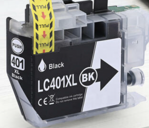 BROTHER LC401BXL INKJET BLACK CARTRIDGE