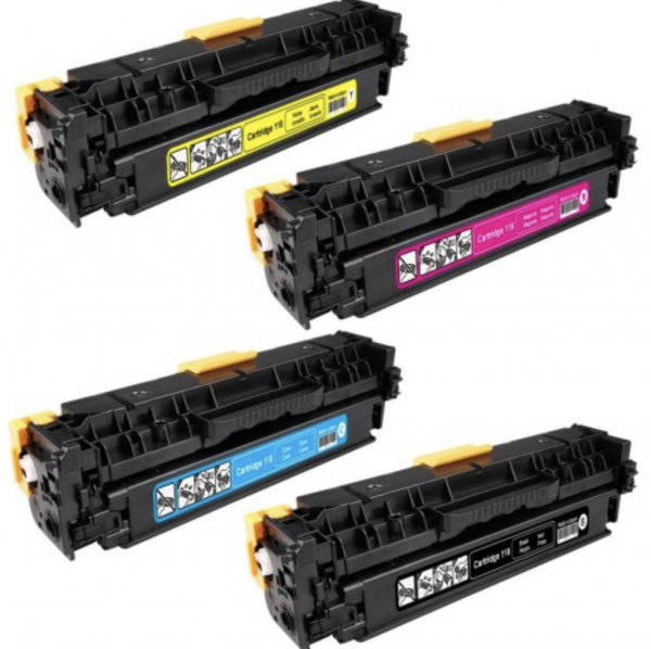 CANON 118 BK/C/M/Y LASER COMPATIBLE TONER BLACK/C/M/Y CARTRIDGE COMBO